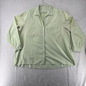J. Jill Button-Up Shirt Long‎ Sleeve Collared Top Relaxed Fit XL